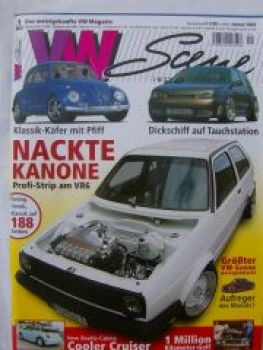 VW Scene 1/2003 New Beetle Cabrio,Lupo,T3 Bus, Corrado G60