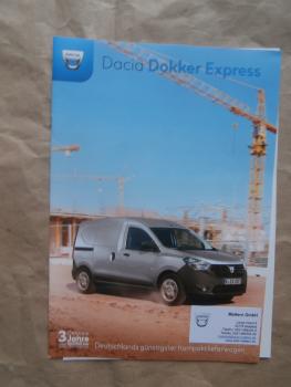 Dacia Dokker Express SCe 100 +LPG TCe115 dCi75 dCi90 +Preisliste Dezember 2018