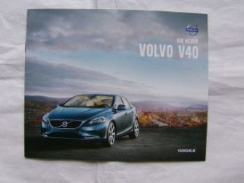 Volvo V40 Vorabinformation 2012 NEU