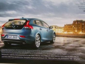 Volvo V40 Vorabinformation 2012 NEU