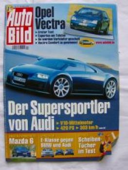 Auto Bild 13/2002 Mazda 6,Vectra C,E240 vs. A6 2.4 vs. 520i E39