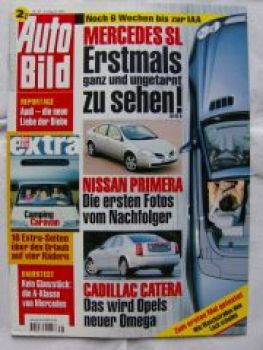 Auto Bild 31/2001 SL BR230, Primera, Cadillac Catera CTS,A6 TDi
