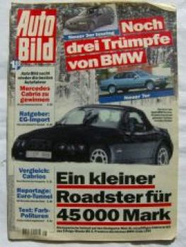 Auto Bild 8/1994 Peugeot 806,Mercedes Benz SL R107