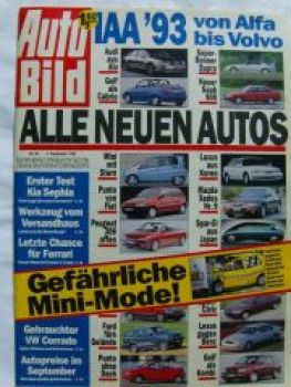 Auto Bild 36/1993 Kia Sephia,VW Corrado,Harley Davidson