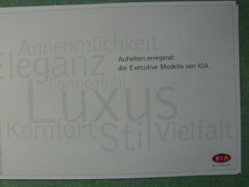 Kia Executive Modelle 2004 Prospekt +Preisliste