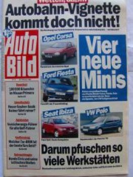 Auto Bild 8/1993 Nissan Primera Dauertest,7er E32 Kaufberatung