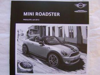 Mini Roadster Cooper +S +SD +JCW Juli 2012 NEU