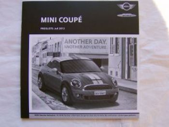 Mini Coupè Cooper +S +SD +JCW Juli 2012 NEU