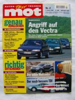 mot 2/1996 BMW 325tds E36 vs.C250 TD W202,RAV4