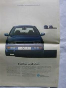 VW Golf III Weltpremiere Verlagsbeilage 15.August 1991