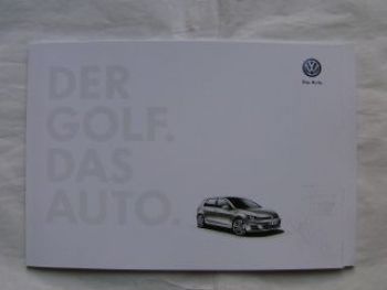 VW Golf VII Das Auto Prospekt September 2012 NEU