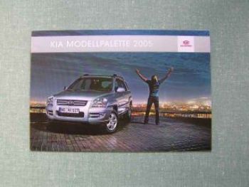 Kia Modellpalette 2005 Prospekt alle