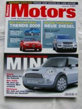 Motors 1/2006 Mini Erfolgsstory +R56,Audi S8,A4,Z4 Coupè