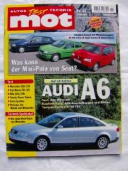 mot 11/1997 Audi A6,SLK 230 R170,Fiat Marea TD 125,