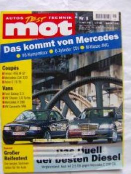 mot 8/1998 Audi A4 2.5TDi vs. C220 CDi W202,Ferrari 456 M GT