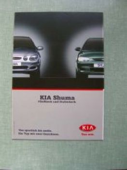 Kia Shuma Fließheck & Stufenheck 11/2000 Prospekt+Preise