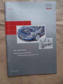 Audi A8 4.2 V8-5V-Motor Konstrukton & Funktion SSP 217 Motor Mechanik Teilsysteme Motronic Motormanagement