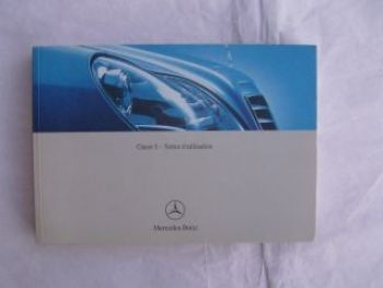 Mercedes BenzClassse S W220 Notice d`utilisation August 2003