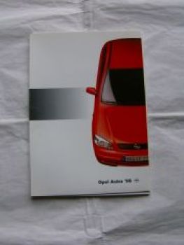Opel Astra G Pressemappe September 1997 +Fotos