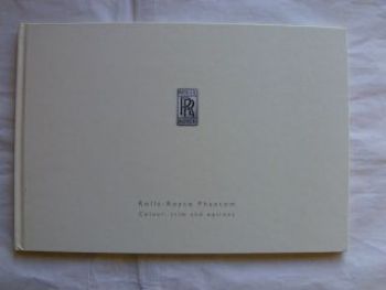 Rolls-Royce Phantom Colour, trim and options Januar 2005