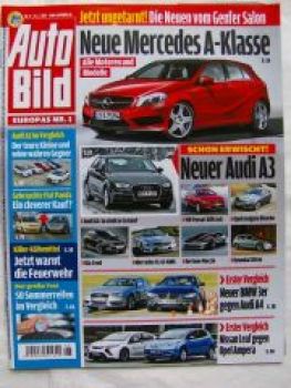 Auto Bild 8/2012 Audi A1 vs. Jazz Hybrid  vs. Kia Sportage