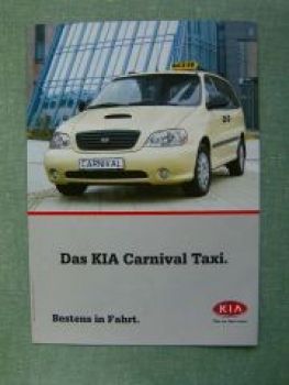 Kia Carnival Taxi Prospekt 3/2002 +Preisliste NEU