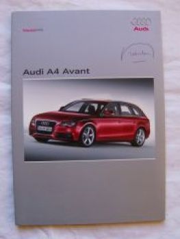 Audi A4 Avant B8 Pressemappe Februar 2008