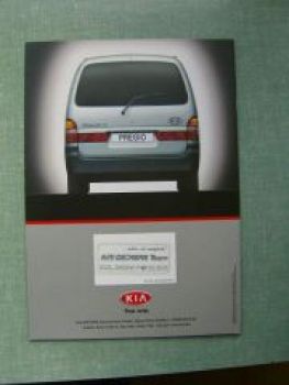 Kia Pregio Transporter Prospekt 5/2001 NEU
