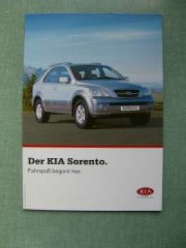 Kia Sorento 8/2003 Prospekt NEU