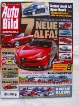 Auto Bild 32/2012 Citroen C5,Ferrari F12,T5 Kaufberatung