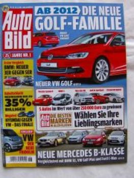 Auto Bild 46/2011 BMW F30 vs. F10,X1 vs. B-Klasse vs. C-Max vs.