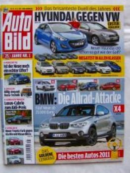 Auto Bild 45/2011 Porsche 911 (991),Jaguar XK,ix35 vs.Tiguan