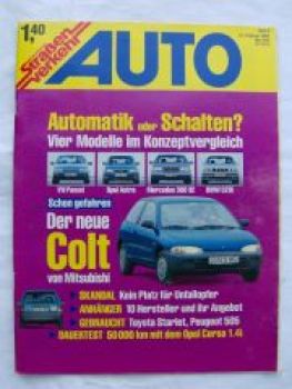 Auto Straßenverkehr 4/1992 VW Passat vs. Astra vs.BMW 520i E34