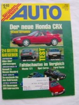 Auto Straßenverkehr 14/1992 BMW 318iS Coupè E36,Honda CRX