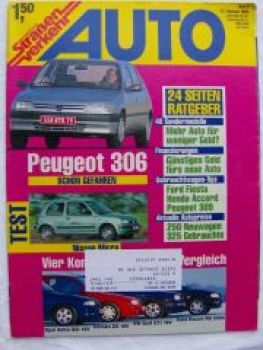 Auto Straßenverkehr 4/1993 Peugeot 306, Nissan Micra LX 1.0