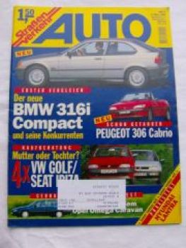 Auto Straßenverkehr 5/1994 BMW 316i Compact E36/5