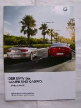 BMW 6er Coupè +Cabrio F12 F13 Juli 2012 NEU