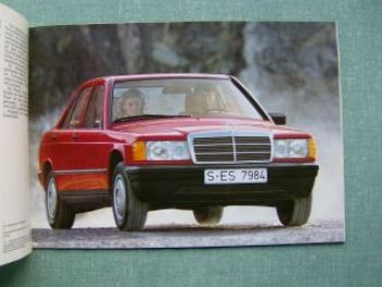 Mercedes Benz W201 190 190E Prospekt 1982