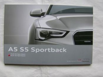 Audi A5 S5 Sportback Prospekt August 2012 NEU