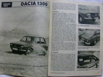Der Deutsche Straßenverkehr 5/6 1973 Dacia 1300