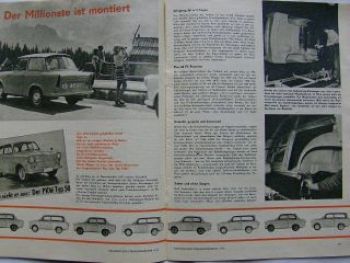 Der Deutsche Straßenverkehr 11/1973 1Mio Trabant,Polski-Fiat
