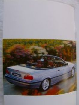 BMW 318i 323i 328i E36 Convertible Brochure September 1998