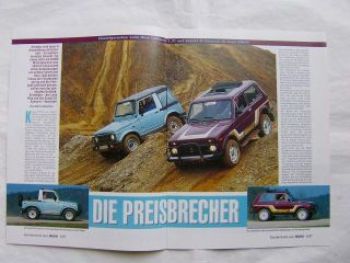 Off Road 5/1997 Suzuki Samurai vs. Lada Niva