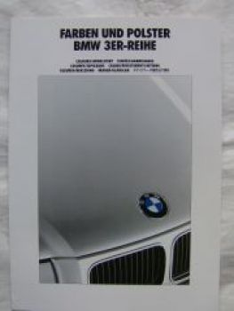 BMW 3er Reihe E36 Farben und Polster September 1991