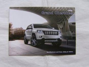 Jeep Cherokee Preiliste Oktober 2012 NEU