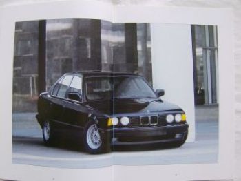 BMW 525i 535i E34 März 1990 USA Prospekt NEU