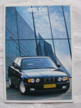 BMW 525i 535i E34 Südafrika Rechtslenker März 1989