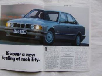 BMW 520i 525i 530i 535i E34 Rechtslenker März 1988