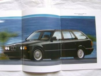 BMW 5 Series Touring 525i E34 März 1992 USA Prospekt