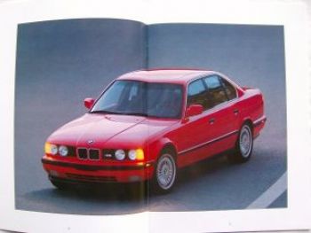 BMW 525i 535i M5 E34 USA Prospekt November 1991